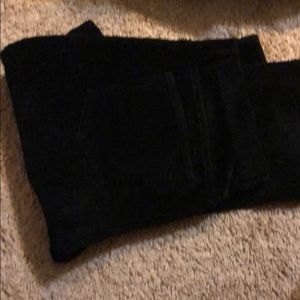 Black corduroy pants